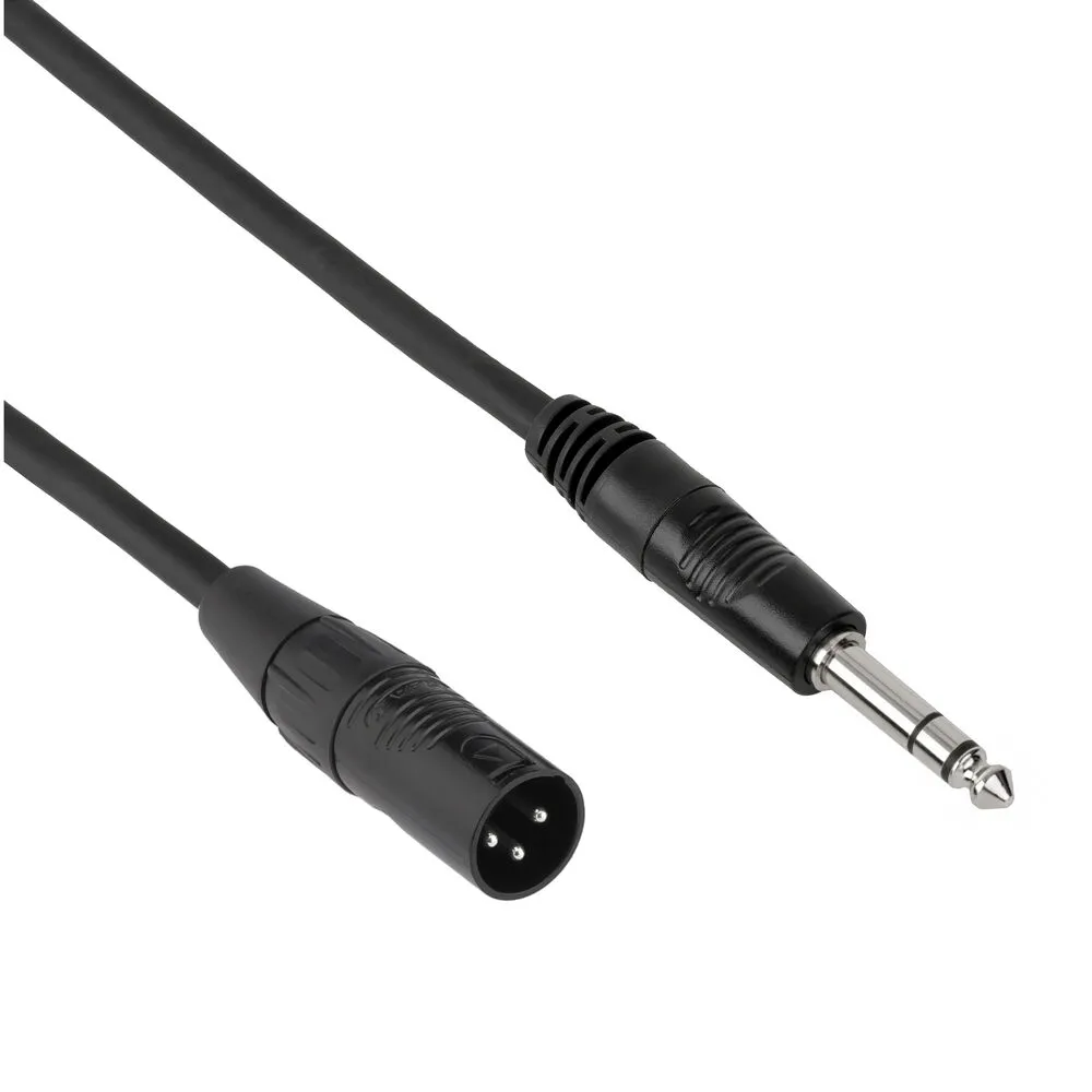Neutrik 2000cm 1/4" TRS Male to 3P XLR Male